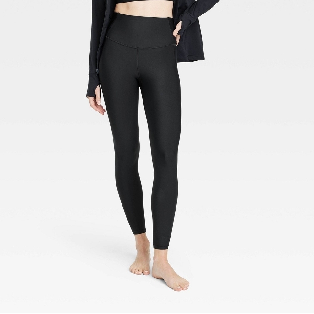 High-Waisted Black Leggings